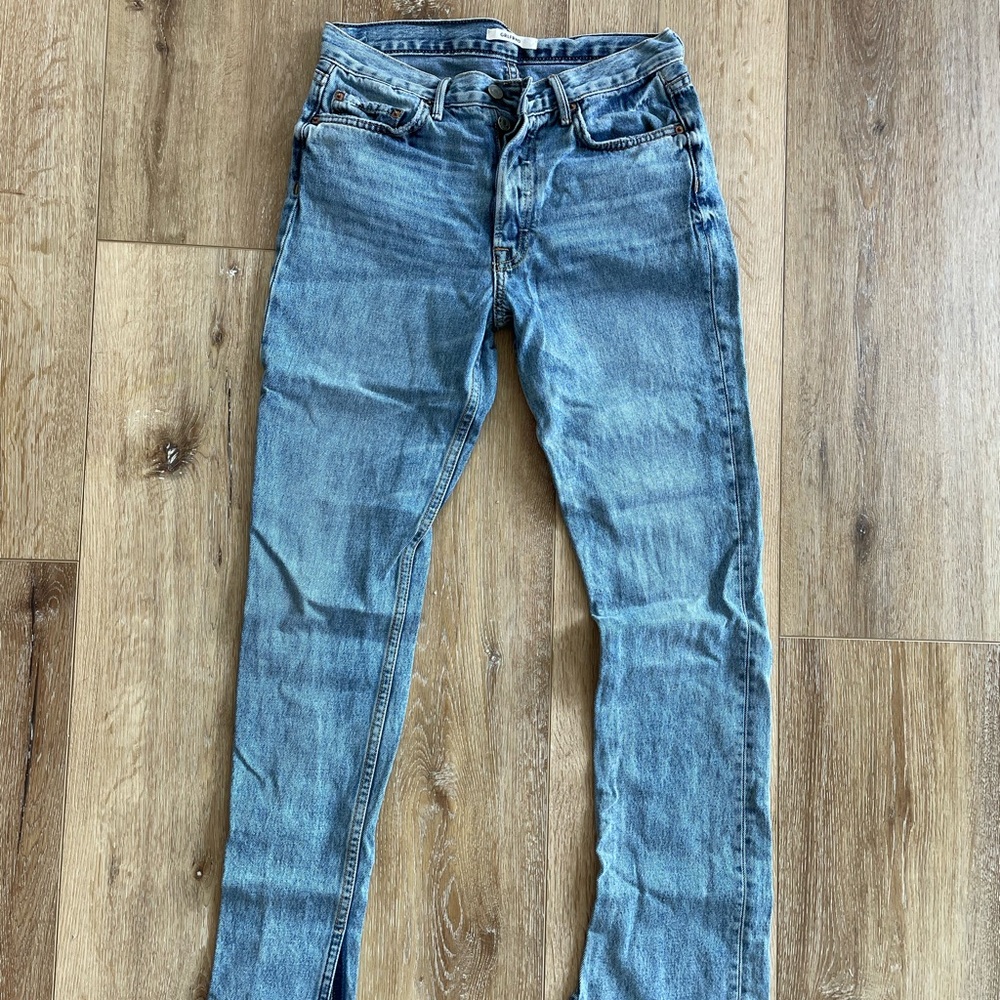 GRLFRND Addison High-Rise Split Boot Jean in Touch The Floor